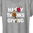 thumbnail image 3 of Peanuts - Happy Thanksgiving Icons - Women's Short Sleeve Graphic T-Shirt, 3 of 6