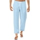 thumbnail image 2 of Pantalones largos de lino para hombre, holgados, de color liso, con cordón y bolsillos, para hombre, 2 of 7