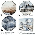 thumbnail image 3 of Designart "Winter'S Countryside Path" Road Floater Framed Canvas Prints, 3 of 5