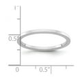 thumbnail image 2 of 14k Solid White Gold 1.2mm Flat Stackable Band Ring Size 8.5 Stackable Ring for Women and Men, 2 of 2