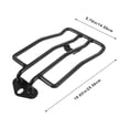 thumbnail image 2 of FELTECHELECTR Motorcycle Saddlebag Support Rack Black Metal Vintage Style Side Carrier for Easy Installation, 2 of 8
