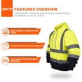 thumbnail image 3 of Sudadera con capucha reflectante de seguridad ANSI clase 3, 3 of 7