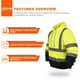 thumbnail image 3 of Sudadera con capucha reflectante de seguridad ANSI clase 3, 3 of 7