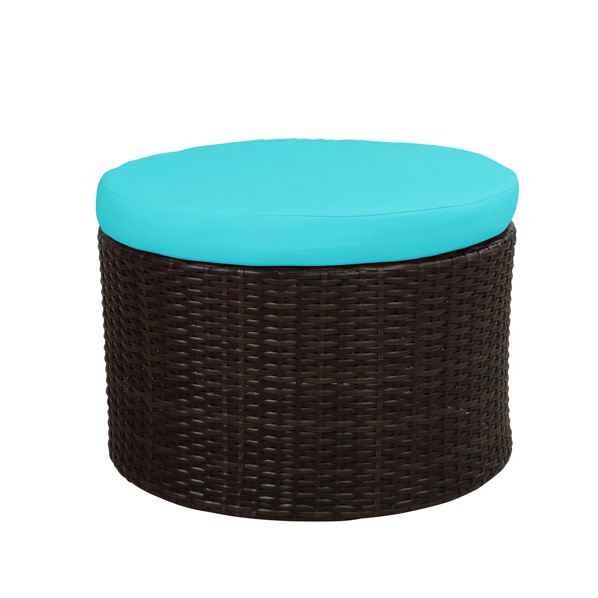 Kepooman Outdoor Round Sectional Sofa Set with Retractable Canopy, Blue Kepooman Outdoor Round Sectional Sofa Set with Retractable Canopy, Blue