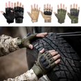 thumbnail image 3 of Guantes tácticos de dedos transpirables para deportes al aire libre neutros azules, 3 of 5