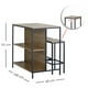 thumbnail image 2 of Ilios Innova | Conjunto de Muebles de Bar Industrial con Estantería y Bancos, Mesa Alta y Compacta de 3 Piezas para Espacios Reducidos, Estructura de Metal y MDF., 2 of 9