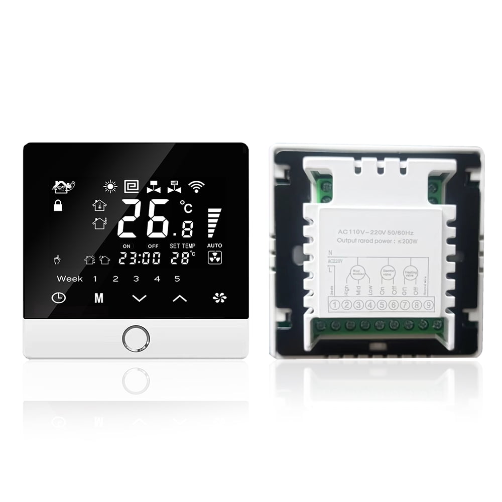 Temperature controller,Temperature With 2 3a Water Lcd Display Temperature Child Lock Function 5 2 3a Compatible With And Room Indoor 5 Water Voice Mewmewcat Room Wifi Room Lanru