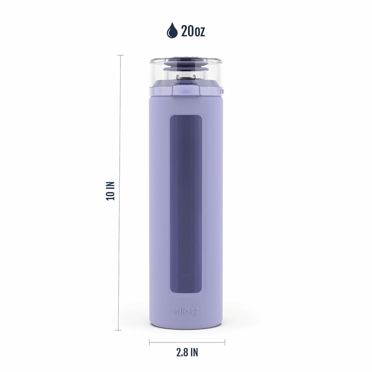 Ello Clara 20oz Glass Water Bottle with Silicone Sleeve photo 6