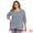 Navy Blue, variant on Women's Plus Loose Tunic Top Scoop Neck Crossover Blouse 4X Pink
