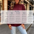 thumbnail image 3 of CHGBMOK Women's Mock Neck Sweatshirt Striped Long Sleeve Casual Pullover Tops Drop Shoulder Loose Fit Basic Sweatshirts, 3 of 5
