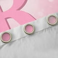 thumbnail image 4 of jejeloiu Initial Letter R Blackout Curtains Set of 2 (52x84 Each),Kawaii Bowknot Window Curtains,Pink Sequin Print Curtains and Drapes For Girls,Breathable Bedroom Decoration, 4 of 6