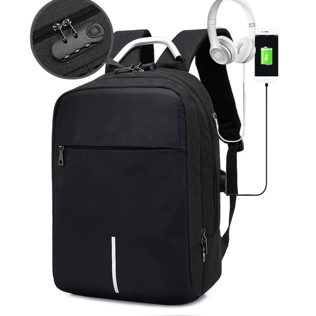 Feltree Business Backpack, Bag for Travel Flight Fits 15.6 Inch Laptop with USB Charging Port