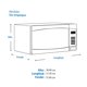 thumbnail image 4 of Horno de Microondas Daewoo 1.1 Pies Cúbicos Negro, 4 of 4
