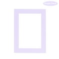 thumbnail image 2 of Light Purple Acid Free 28x40 Picture Frame Mats with White Core Bevel Cut for 24x36 Pictures - Fits, 2 of 4