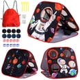 thumbnail image 1 of Juego Bean Bag Toss VSUNTENT 3 en 1 con temática espacial para niños, 1 of 6
