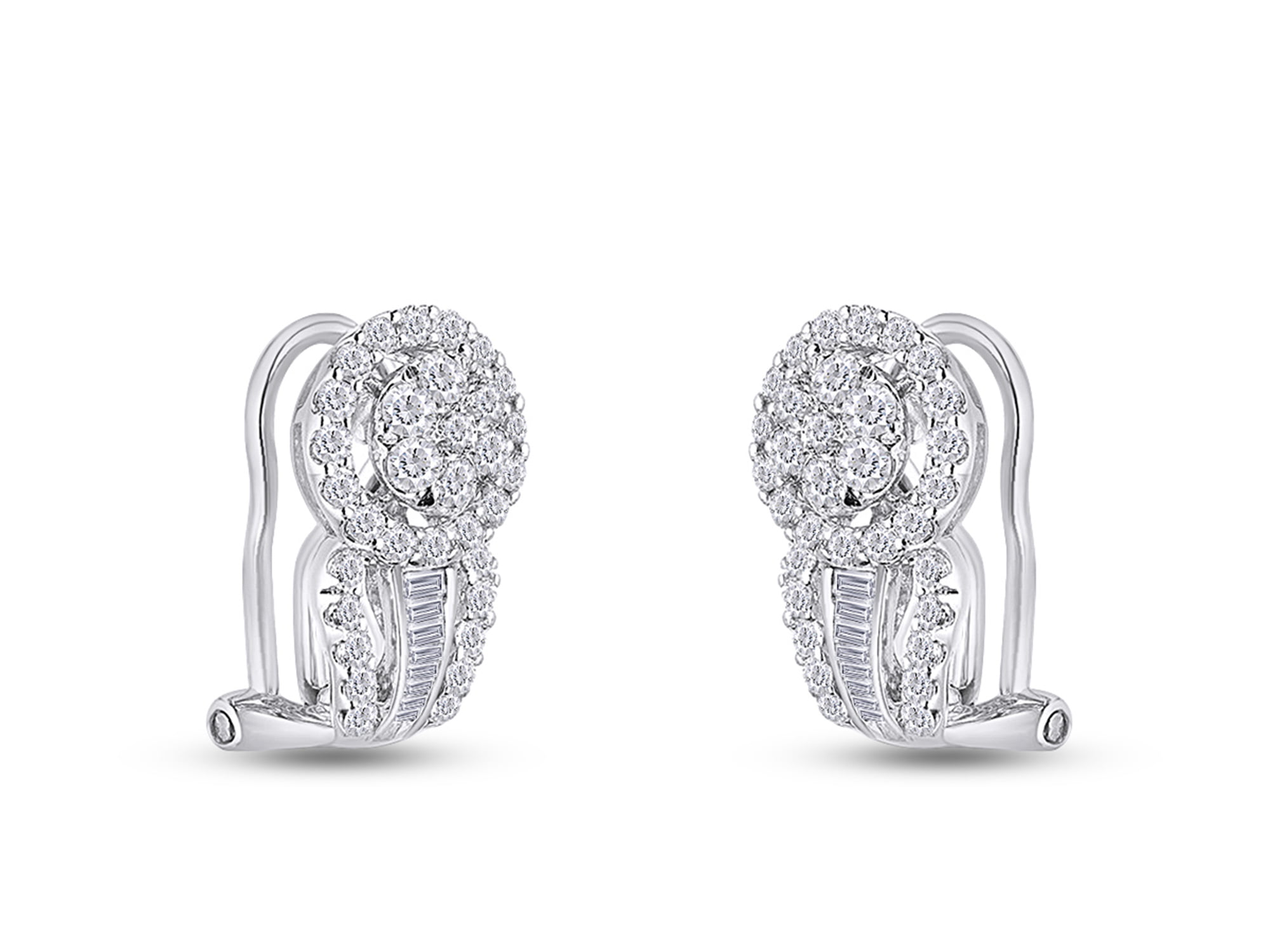 Gift Box Details about   Beautiful Sparkling Sterling Silver Zirconia Hoop Earrings Huggies