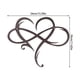 thumbnail image 1 of Decoración de pared de Metal diseño único-arte de la pared decoración de la habitación amor eterno corazón infinito decoración de arte del hierro decoración de interiores Tan Jianjun unisex, 1 of 2