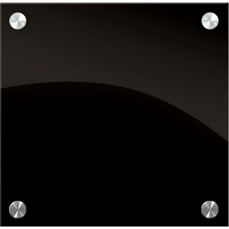 Enlighten Glass Dry Erase Markerboard - Black