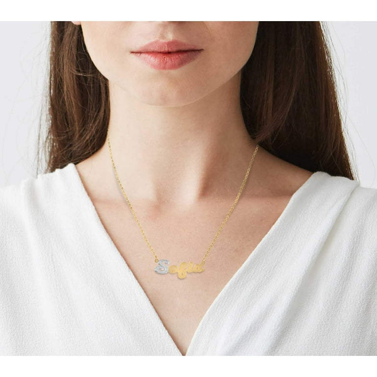 Name Necklace Kate Spade Personalized Necklace Personalized Bling