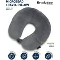 thumbnail image 2 of Brookstone Microbead Travel Neck Pillow - Lightweight U-Shaped Travel Pillow for Neck Support, 2 of 7