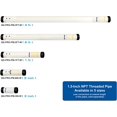 thumbnail image 1 of QualGear QG-PRO-PM-6IN-W Pro-AV 1,5" Tube Fileté Npt, 6" Longueur Projecteur Accessoire, 1 of 3
