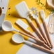thumbnail image 5 of Juegos de espátulas Irfora Juego de utensilios de cocina de silicona Juego de utensilios de cocina antiadherentes 10 Uds Herramientas de cocina resistentes al calor con mango de madera Irfora Juegos de espátulas, 5 of 7