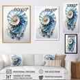 thumbnail image 4 of Designart "Symmetry of Blue Nautilus Ocean Shells" Animals Floater Framed Wall Decor, 4 of 7