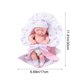 thumbnail image 3 of ToyKingdee Reborn Baby Dolls Silicone Doll Mini Realistic Newborn Baby Dolls Silicone Full Body Stress Relief, 3 of 6