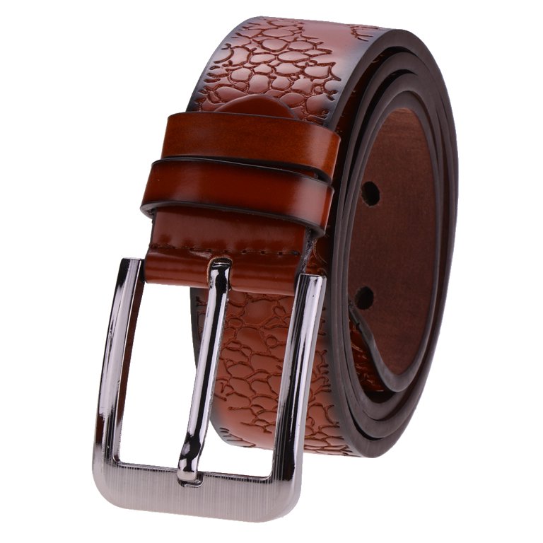 Designer Leather Belts Men, New Smooth Leather Belt