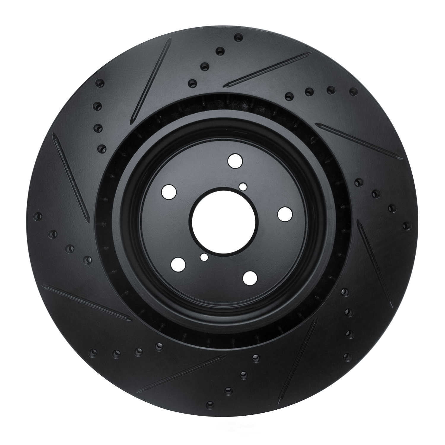 Dynamic Friction Company 633-13041R DFC Brake Rotor - Drilled And Slotted - Black