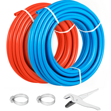 SKYSHALO Potable Water Pex Tubing PEX Pipe 2 Rolls of 1/2 Inch X 100 Feet Flexible Water Pipe Tubing