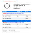 thumbnail image 2 of Exhaust Gasket - Compatible with 2007 - 2017 LS460 4.6L V8 2008 2009 2010 2011 2012 2013 2014 2015 2016, 2 of 2