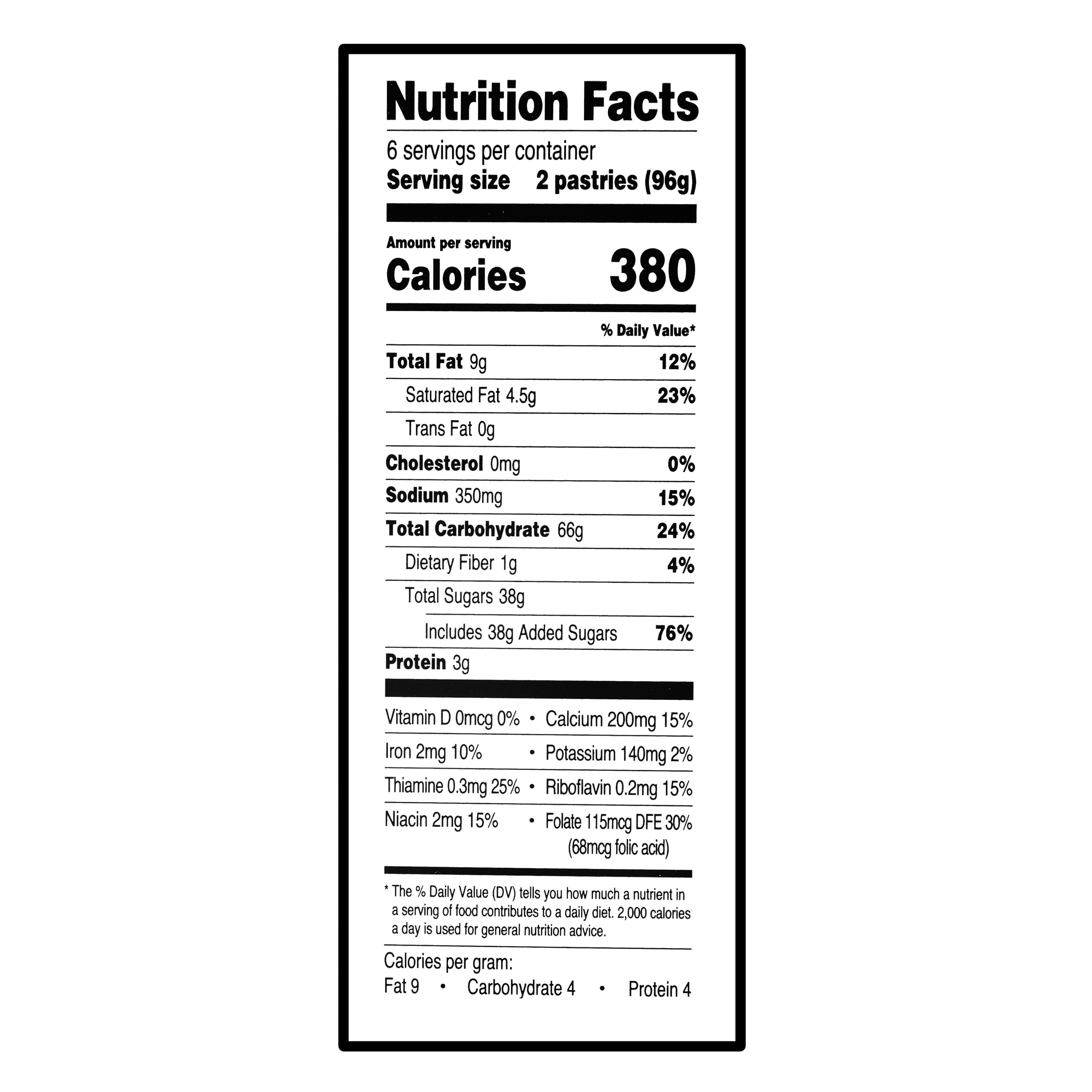 Great Value Frosted Brown Sugar Cinnamon Toaster Pastries, 20.3 oz, 12 Count