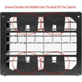 thumbnail image 5 of Akro-Mils 64 Drawer Plastic Cabinet Storage Organizer with Drawers for Hardware, Small Parts, Craft Supplies, Black, 5 of 14