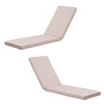 thumbnail image 3 of Unique Choice 2-pcs Chaise Lounge Cushion,74.4"L x 22.05"W x 2.76"H Outdoor Indoor Polyester Chair Cushion,Color Khaki, 3 of 6
