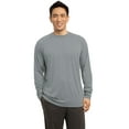 thumbnail image 1 of Sport-Tek ®   Long Sleeve Ultimate Performance Crew. St700ls Xl Heather Grey, 1 of 2
