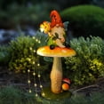 thumbnail image 4 of HONGLAND Solar Garden Gnome with Lights, Waterproof Mushroom Decor for Yard Patio Lawn, Gift, 4 of 13