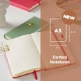 thumbnail image 2 of Sakura Notebook Dotted A5 - Japanese-Inspired Dotted Notebook for Effortless Writing - 140 GSM Paper - Hardcover - Expandable Inner Pocket - Flat-Lay Stitch Binding - 5.1 x 8.3" - Plum Blossom, 2 of 7