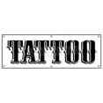 thumbnail image 1 of SignMission B-72 Tattoo 72 in. Tattoo Banner Sign - Shop Artist Gun Neon, 1 of 1