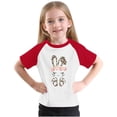 thumbnail image 1 of RXIRUCGD 2025 Vêtements d'Été pour Enfants Tout-Petits Garçons Filles Mode Mignon Col Rond Imprimé Manches Courtes Haut, 1 of 6