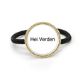thumbnail image 1 of Hello World Norwegian Language Silver Metal Hair Tie And Rubber Band Headdress, 1 of 3