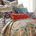 thumbnail image 2 of Levtex Home - Moreno Quilt Set - Full/Queen Quilt + Two Standard Pillow Shams - Traditional Damask - Red, Blue, Grey, Gold, Teal - Quilt (88x92in.) and Pillow Shams (26x20in.) - Reversible - Cotton, 2 of 5