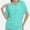 Aqua, variant on Women's V Neck Tunic Tops Short Sleeve T Shirts with Side Shirring Ruched Blouse Shirts