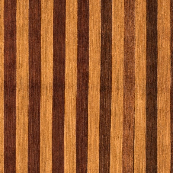 Ahgly Company Indoor Square Abstract Orange Modern Area Rugs, 4' Square