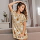 thumbnail image 3 of Fotbe Autumn and Thanksgiving Bata de Dormir para Mujer con Estampado, Camisón de Algodón de Manga Corta, Ropa de Dormir Casual, 3 of 6