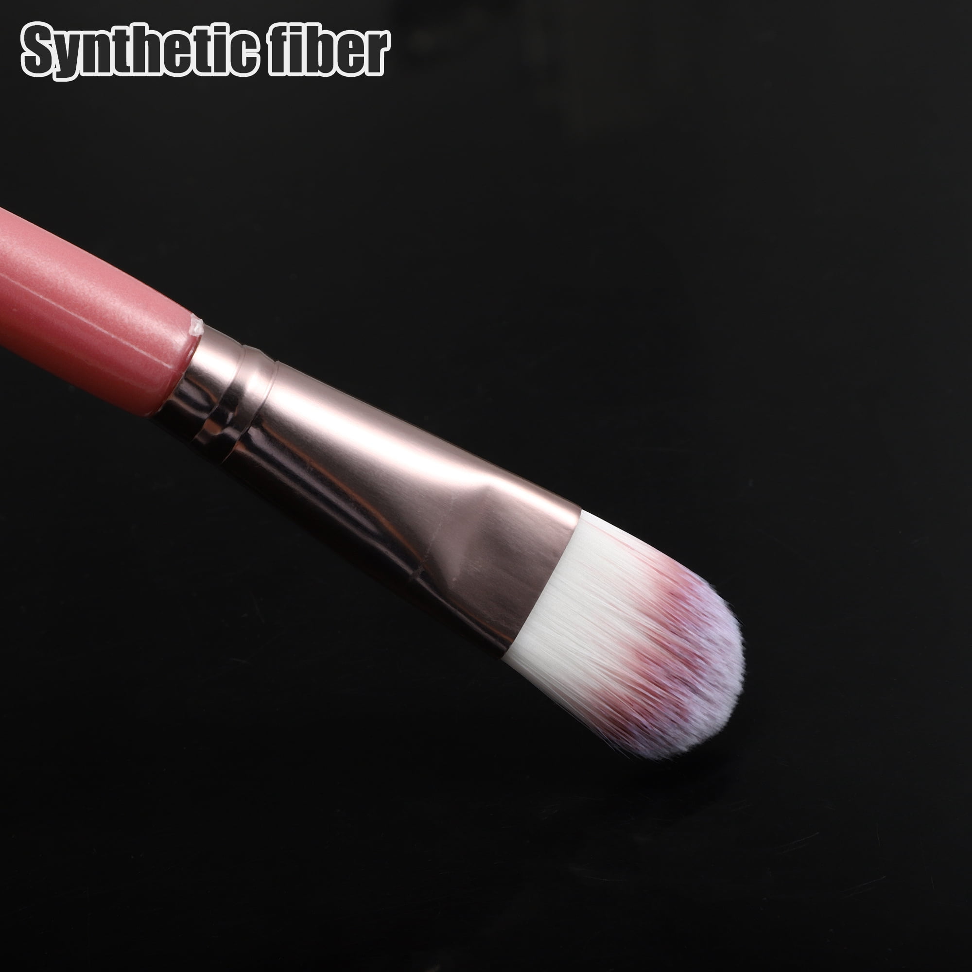 Unique Bargains 1 Set Travel Makeup Brush Set for Concealer Blush Pink