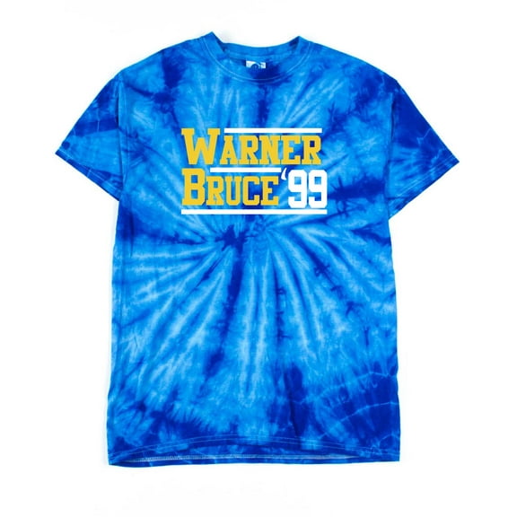 TIE-DYE Rams Kurt Warner Isaac Bruce 99 T-shirt ADULT