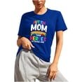 thumbnail image 2 of Daisyyozoid T-Shirt Joyeuse Fête des Mères pour Femmes Col Rond Imprimé Lettre Manches Courtes Décontracté, 2 of 5