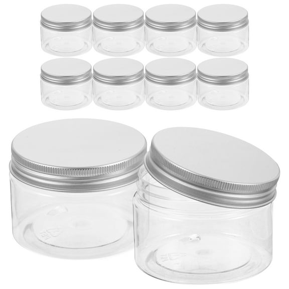 CRAFTHROU Storage Jar Food Jar Transparent 10Pcs