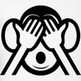 thumbnail image 3 of CafePress - Three Wise Monkeys Mizaru See NO Evil Emoji Pajama - Women's Light Pajamas, 3 of 4